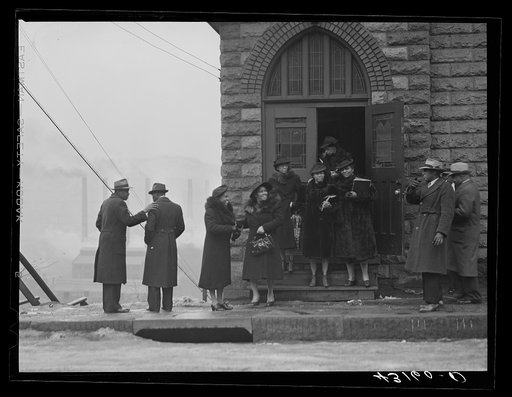 Negro church in mill district of Pittsburgh, Pennsylvania