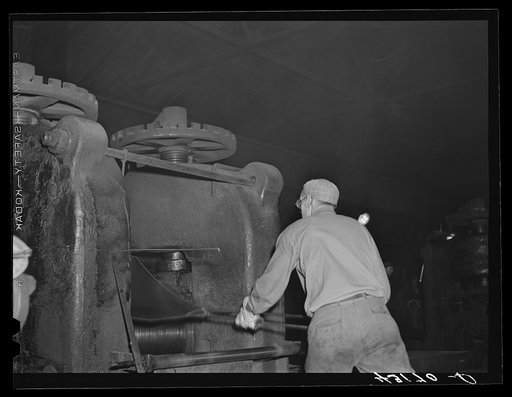 Untitled photo, possibly related to: Worker in Washington Tinplate Company. Washington, Pennsylvania