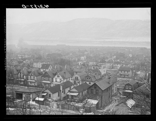 Houses in west Aliquippa, Pennsylvania