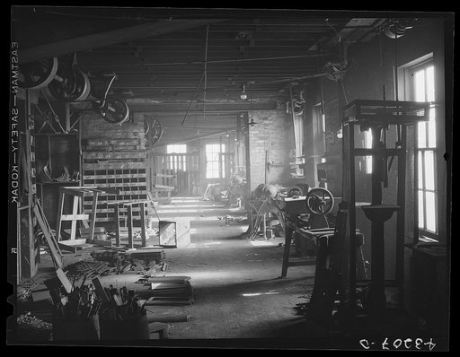 Untitled photo, possibly related to: Interior of abandoned Olive Stove Works, Rochester, Pennsylvania. The company is now in the hands of receivers