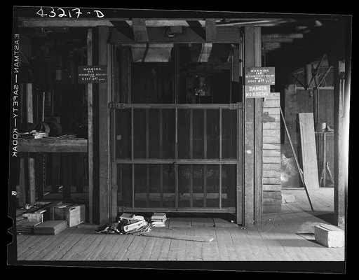 Untitled photo, possibly related to: Inside the closed Olive Stove Works, Rochester, Pennsylvania. It is now in the hands of receivers