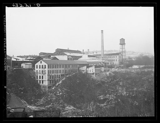 Abandoned glass works in Rochester, Pennsylvania