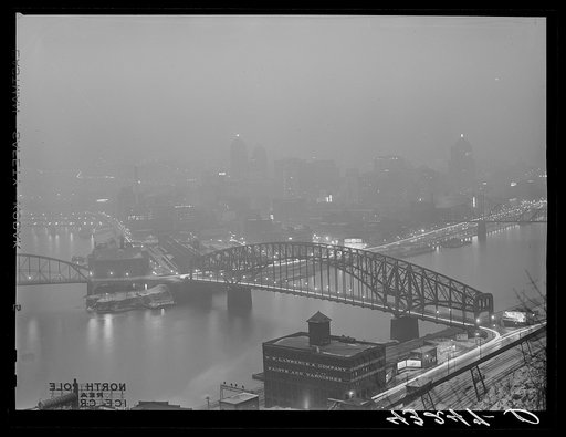 Pittsburgh, Pennsylvania in the evening