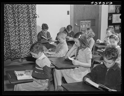 Untitled photo, possibly related to: Overcrowded school room in Fayetteville, North Carolina