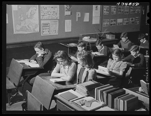 Untitled photo, possibly related to: Schools in Fayetteville, North Carolina were crowded as a result of the influx of population caused by the enlarging of Fort Bragg. North Carolina