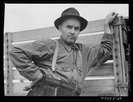 Landowner who was moving some of his property out of the Camp Croft area. Near Spartanburg, South Carolina