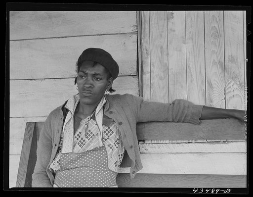 Woman whose family moved from the Santee-Cooper basin to uncleared land near Bonneau, South Carolina