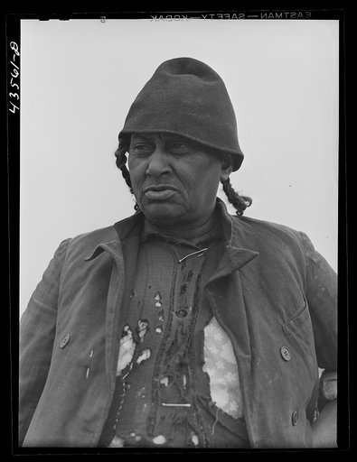 Untitled photo, possibly related to: Miss Mary Haines has lived all her life on her small farm in the Camp Croft area. She is planning to move but wants to come back "after all the shootin' is over." Near Whitestone, South Carolina