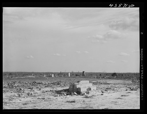 Remains of a Negro church and graveyard in the Santee-Cooper basin near Moncks Corner, South Carolina
