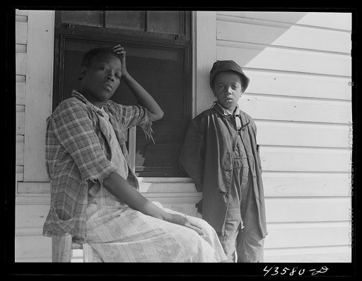 This family was relocated at FSA (Farm Security Administration) Orangeburg Farms when they had to move out of the Santee-Cooper basin. Orangeburg County, South Carolina