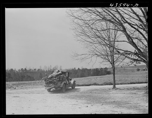 Family moving out of Camp Croft area. Near Spartanburg, South Carolina