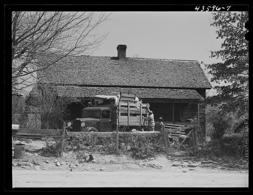 Untitled photo, possibly related to: Negro family moving out of the Camp Croft area. Near Whitestone, South Carolina