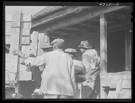 Untitled photo, possibly related to: Negro family moving out of the Camp Croft area. Near Whitestone, South Carolina