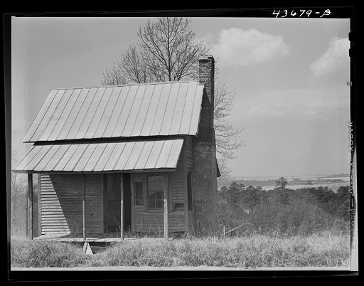 Untitled photo, possibly related to: Abandoned farmhouse in the Camp Croft area. Near Whitestone, South Carolina region