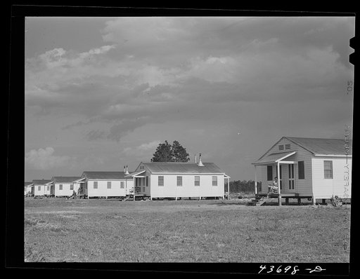 View of prefabricated houses at the Hazlehurst Farms Inc., Hazlehurst, Georgia