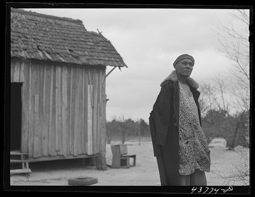 Untitled photo, related to: Negro woman who has not yet found a place to move out of the Hinesville Army camp area. Near Hinesville, Georgia