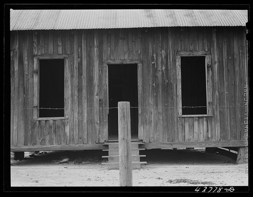 House in a deserted turpentine camp in the Camp Stewart area near Hinesville, Georgia