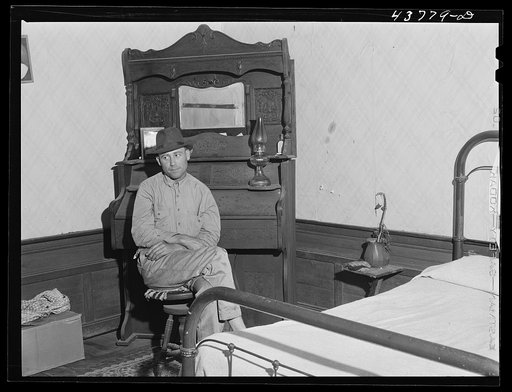 Untitled photo, possibly related to: Mr. Robert Hathaway, a farmer living in the Camp Stewart area, plans to move to Hazlehurst Farms Inc. in Hazlehurst, Georgia. Near Hinesville, Georgia