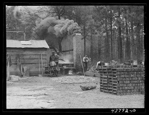 A turpentine still near Pembroke, Georgia