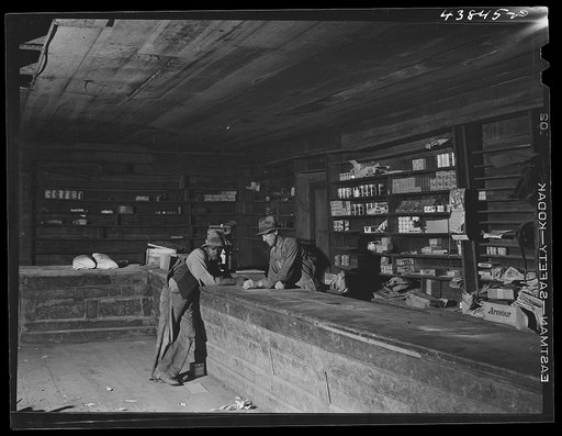 Untitled photo, possibly related to: The remains of what used to be a prosperous store in the once-thriving community of Liberty Hill. Heard County, Georgia