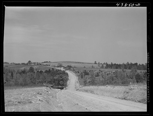 Landscape in north section of Heard County, Georgia