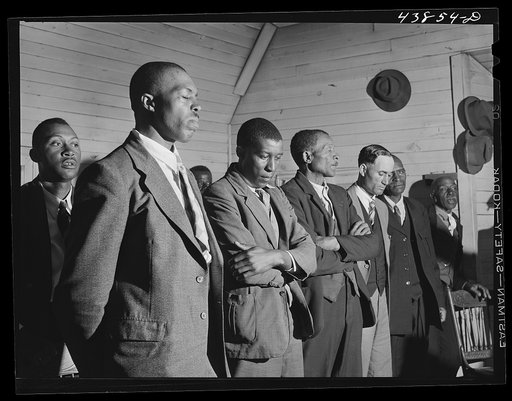 A Negro church service. Heard County, Georgia