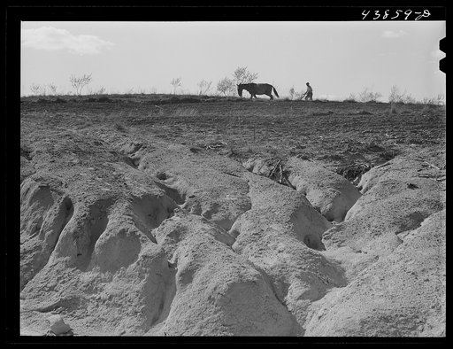Erosion south of Franklin. Heard County, Georgia