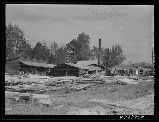Sawmill in Centralhatchee, Georgia. Heard County