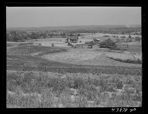 Landscape in the north section of Heard County, Georgia