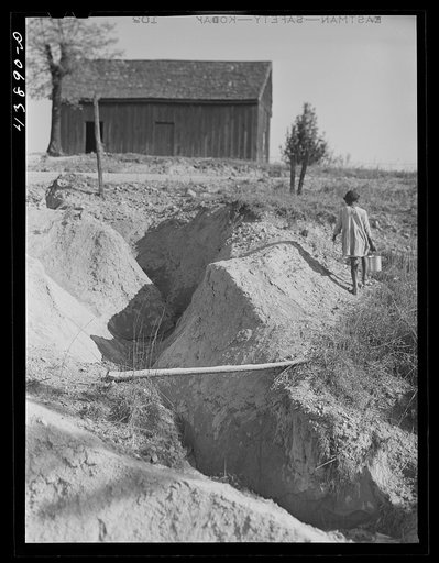 Erosion in south section of Heard County, Georgia