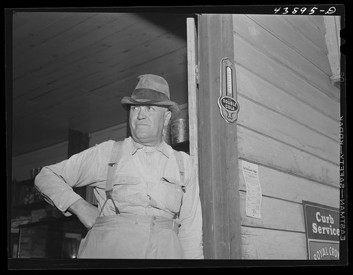 Mr. L.L. Cook, long time resident of Heard County, runs a gas station in the once prosperous town of Texas, Georgia