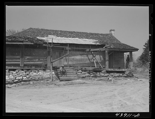 This rundown store is all that remains of the once prosperous community of Liberty Hill (sometimes called Housen). Heard County, Georgia
