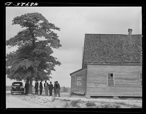 Just before a church meeting at a Negro church in Heard County, Georgia