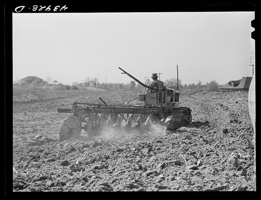 One of the few tractors in Heard County, Georgia