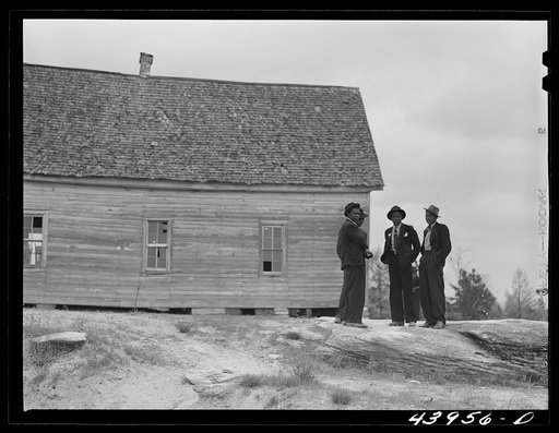 Before the church meeting at a Negro church in Heard County, Georgia