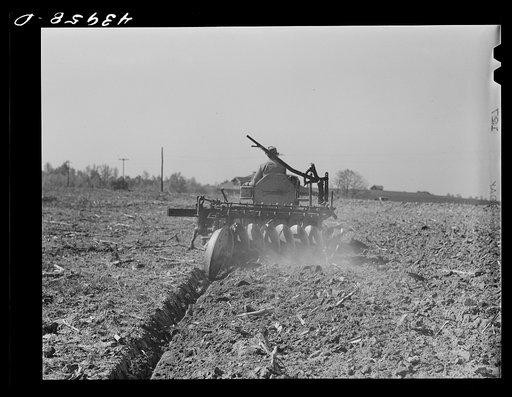 Untitled photo, possibly related to: One of the few tractors in Heard County, Georgia