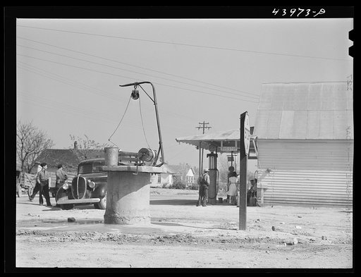 Untitled photo, possibly related to: Well in the center of Centralhatchee. Heard County, Georgia