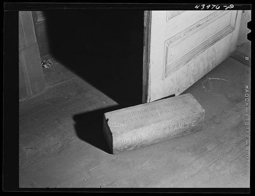 Doorstop in courthouse. Franklin, Heard County, Georgia