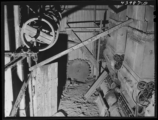 Untitled photo, possibly related to: An abandoned cotton gin north of Franklin, Heard County. It used to gin more cotton in one day than the rest of Heard County does now