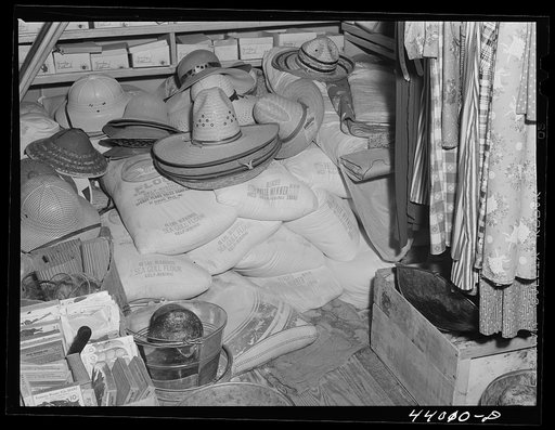 Inside a rolling store. Heard County, Georgia