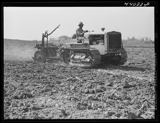 Untitled photo, possibly related to: One of the few tractors in Heard County, Georgia