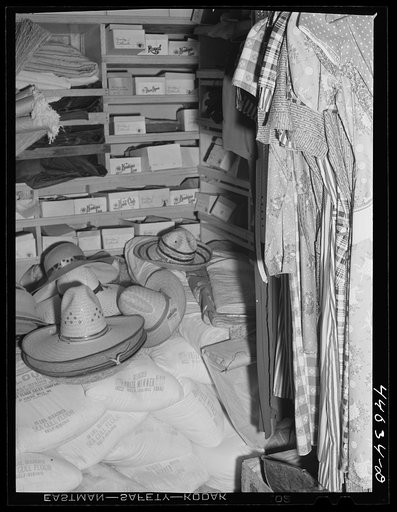 Untitled photo, possibly related to: Inside a rolling store. Heard County, Georgia
