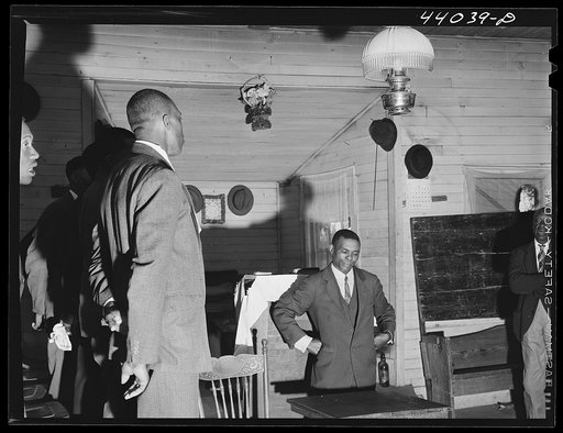 During church service in a Negro church in Heard County, Georgia