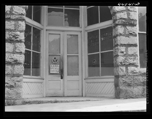 The bank in Franklin. Heard County, Georgia