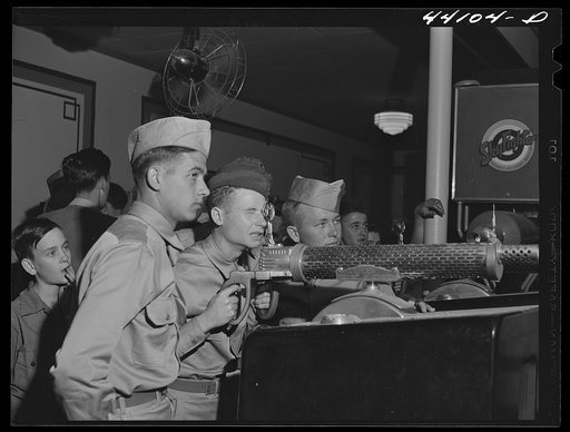 Soldiers from Fort Benning at Idle Hour Amusement Park near Phenix City, Alabama