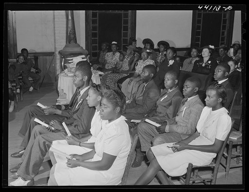 Graduation at the Union Point Negro high school. Greene County, Georgia