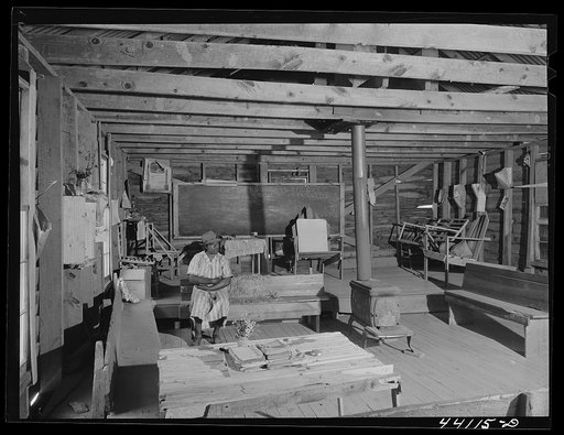 Mount Zion (or Walnut Grove) Negro school. Greene County, Georgia