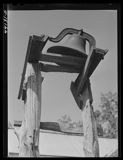 Plantation bell on a farm in Greene County, Georgia