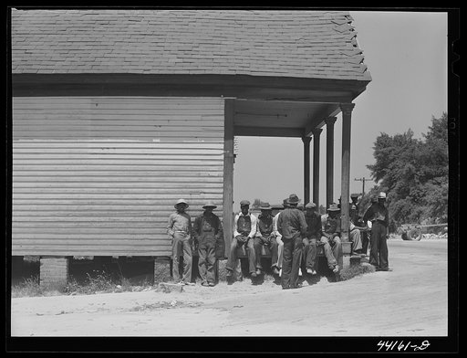 Untitled photo, possibly related to: Saturday afternoon crowds in Siloam. Greene County, Georgia