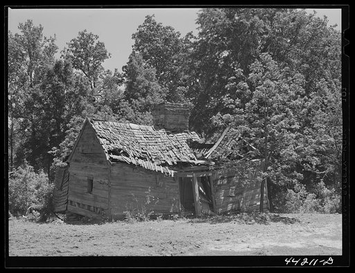 Old slave hut. Greene County, Georgia
